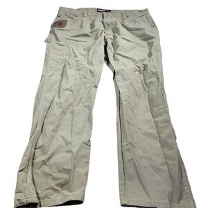 Wrangler Riggs Workwear Pants Mens 42x30 Beige Riptop Utility Straight